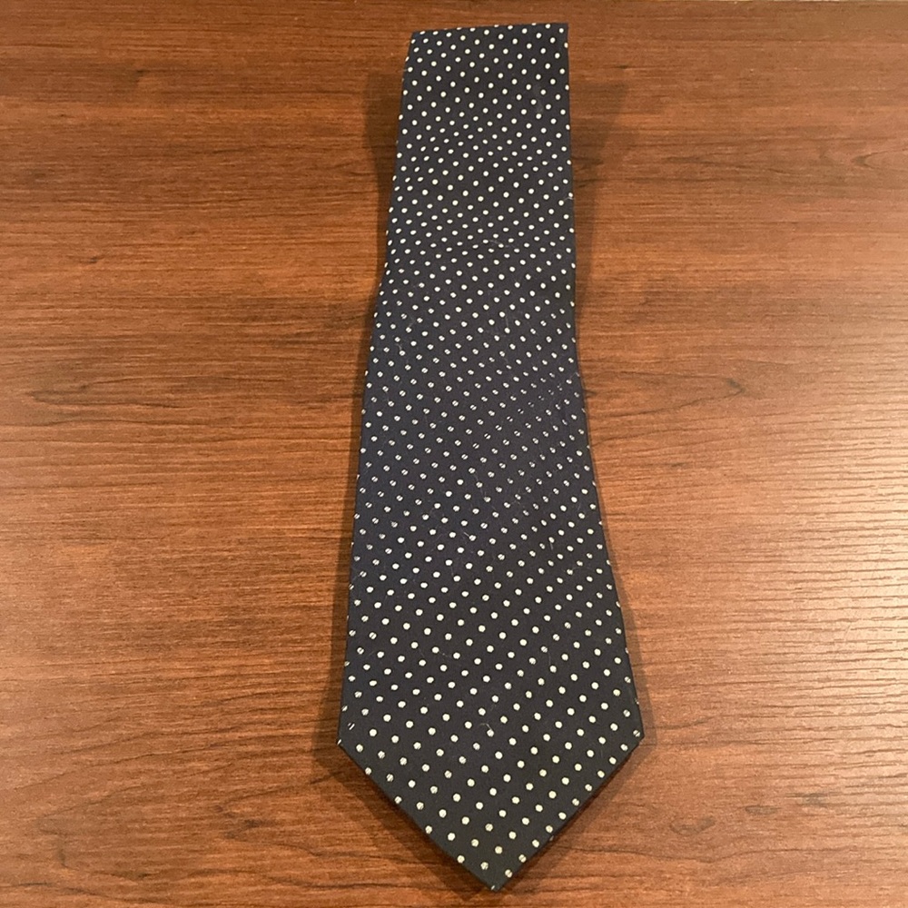 Banana Republic Black Polka Dot Pattern Tie